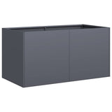 Vidaxl plantenbak 80x40x40 cm koudgewalst staal antracietkleurig