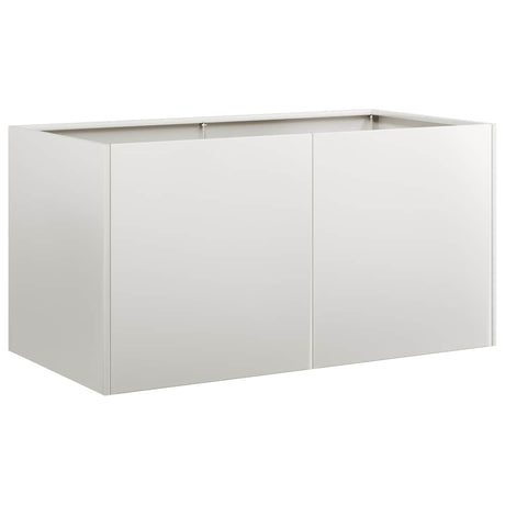 Vidaxl plantenbak 80x40x40 cm roestvrij staal
