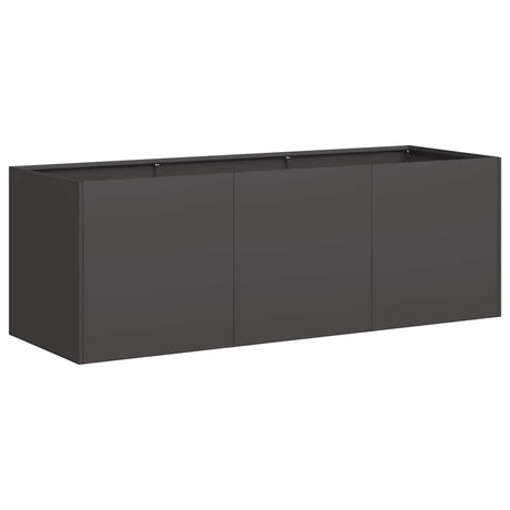 Vidaxl plantenbak zwart 120x40x40 cm koudgewalst staal