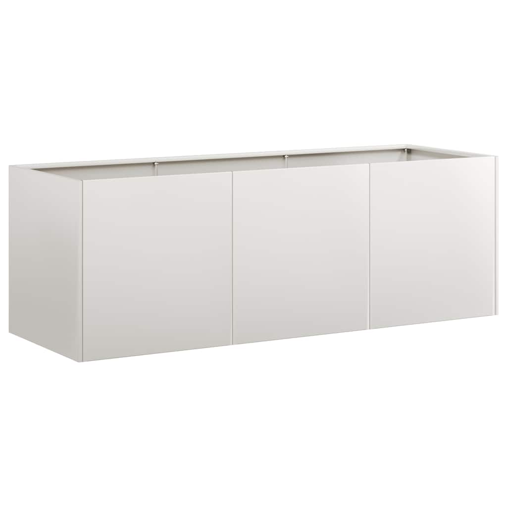 Vidaxl plantenbak 120x40x40 cm roestvrij staal