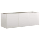 Vidaxl plantenbak 120x40x40 cm roestvrij staal