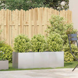 Vidaxl plantenbak 120x40x40 cm roestvrij staal
