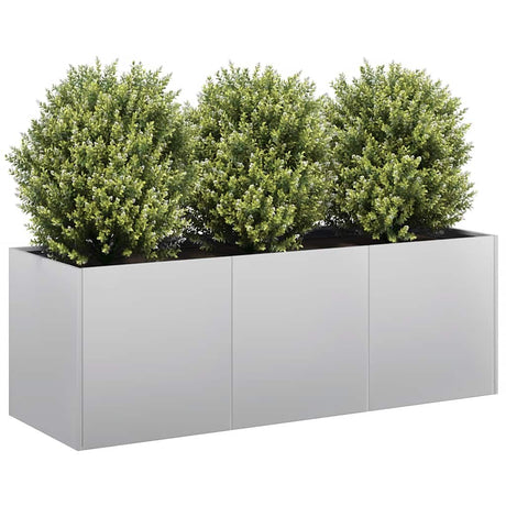 Vidaxl plantenbak 120x40x40 cm gegalvaniseerd staal