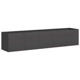 Vidaxl plantenbak zwart 200x40x40 cm koudgewalst staal