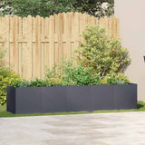 Vidaxl plantenbak antraciet 200x40x40 cm koudgewalst staal
