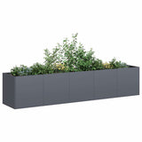 Vidaxl plantenbak antraciet 200x40x40 cm koudgewalst staal