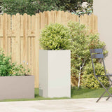 Vidaxl plantenbak 40x40x80 cm koudgewalst staal wit