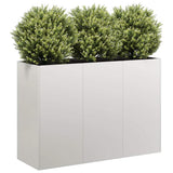 Vidaxl plantenbak 120x40x80 cm roestvrij staal