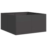 Vidaxl plantenbak 80x80x40 cm koudgewalst staal zwart