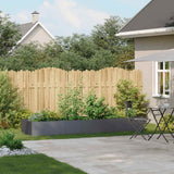 Vidaxl plantenbak 280x80x40 cm staal antracietkleurig