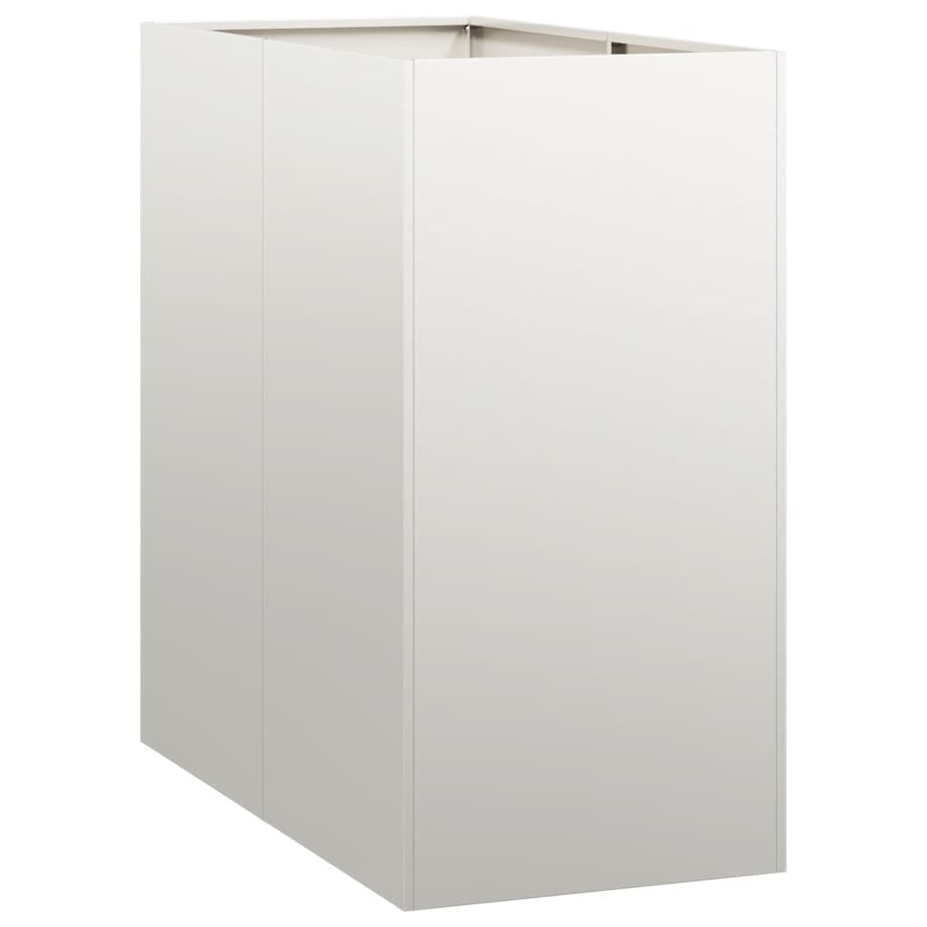 Vidaxl plantenbak 40x80x80 cm roestvrij staal