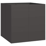 Vidaxl plantenbak 80x80x80 cm staal zwart