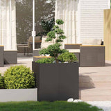 Vidaxl plantenbak 80x80x80 cm staal zwart