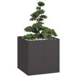 Vidaxl plantenbak 80x80x80 cm staal zwart