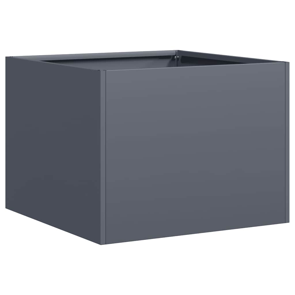 Vidaxl plantenbak 40x40x30 cm staal antracietkleurig