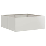 Vidaxl plantenbak 80x80x30 cm roestvrij staal