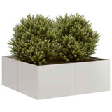 Vidaxl plantenbak 80x80x30 cm roestvrij staal