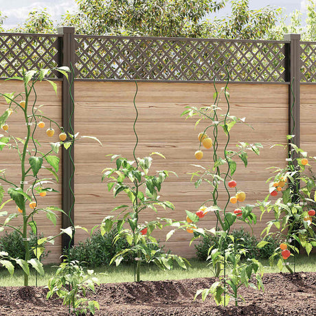 Vidaxl plantondersteuning 50 pcs groen 110 x 0.6 x 0.6 cm staal