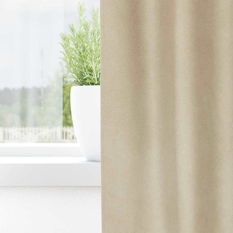 Vidaxl verduisterende gordijnen 2 pcs crème 140 x 225 cm fluweel