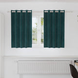 Vidaxl verduisterende gordijnen 2 pcs donkergroen 140 x 140 cm fluweel