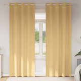 Vidaxl zwart-out gordijnen met ringen 2 pcs beige 225 x 140 cm