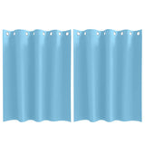 Vidaxl zwart-out gordijnen met ringen 2 pcs lichtblauw 140 x 140 cm