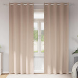 Vidaxl zwart-out gordijnen met ringen 2 pcs taupe 260 x 140 cm