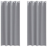 Vidaxl zwart-out gordijnen met ringen 2 pcs lichtgrijs 260 x 140 cm