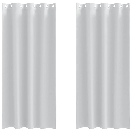 Vidaxl zwart-out gordijnen met ringen 2 pcs bleekgrijs 245 x 140 cm