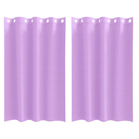 Vidaxl zwart-out gordijnen met ringen 2 pcs paars 175 x 140 cm