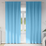 Vidaxl zwart-out gordijnen met ringen 2 pcs lichtblauw 225 x 140 cm