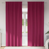 Vidaxl zwart-out gordijnen met ringen 2 pcs wijnrood 225 x 140 cm