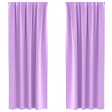 Vidaxl zwart-out gordijnen met ringen 2 pcs paars 245 x 140 cm