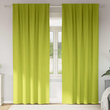 Vidaxl zwart-out gordijnen met ringen 2 pcs groen 260 x 140 cm