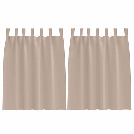 Vidaxl zwart-out gordijnen met ringen 2 pcs taupe 140 x 140 cm