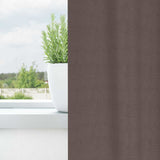 Vidaxl zwart-out gordijnen met ringen 2 pcs donkerbruin 260 x 140 cm