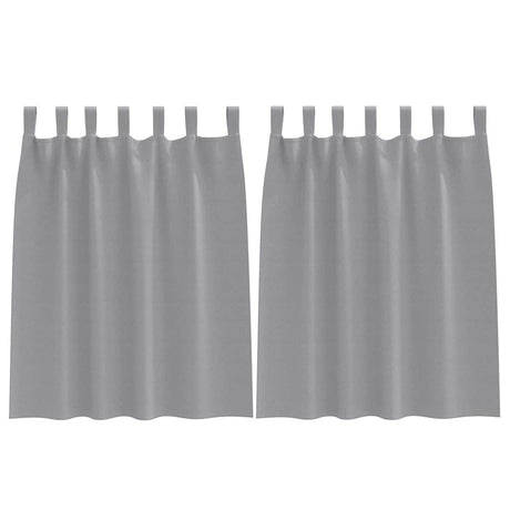 Vidaxl zwart-out gordijnen met ringen 2 pcs lichtgrijs 140 x 140 cm