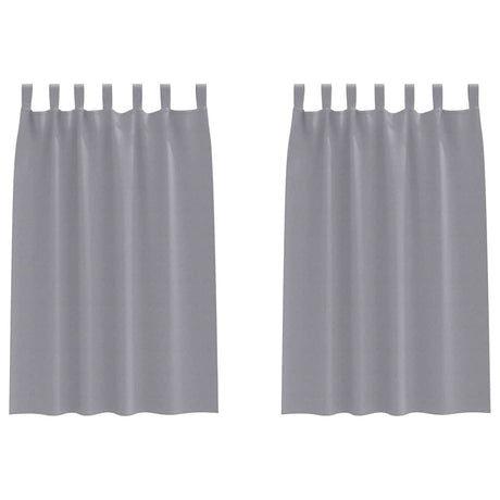 Vidaxl zwart-out gordijnen met ringen 2 pcs lichtgrijs 175 x 140 cm