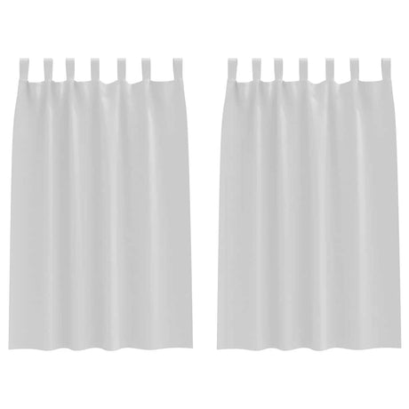 Vidaxl zwart-out gordijnen met ringen 2 pcs bleekgrijs 175 x 140 cm