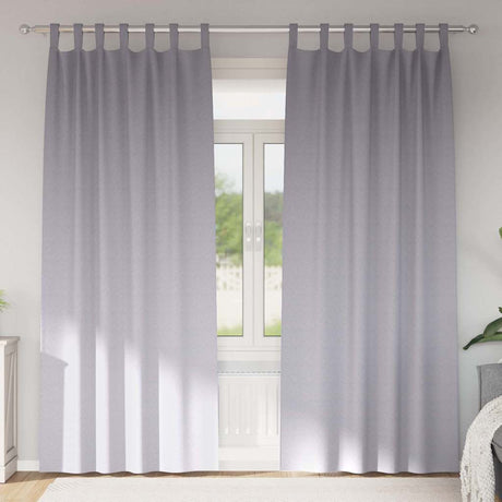 Vidaxl zwart-out gordijnen met ringen 2 pcs metaalgrijs 260 x 140 cm