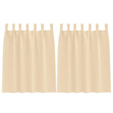 Vidaxl zwart-out gordijnen met ringen 2 pcs crème 140 x 140 cm