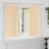 Vidaxl zwart-out gordijnen met ringen 2 pcs crème 175 x 140 cm