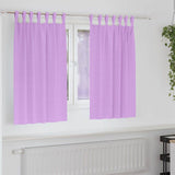 Vidaxl zwart-out gordijnen met ringen 2 pcs paars 140 x 140 cm