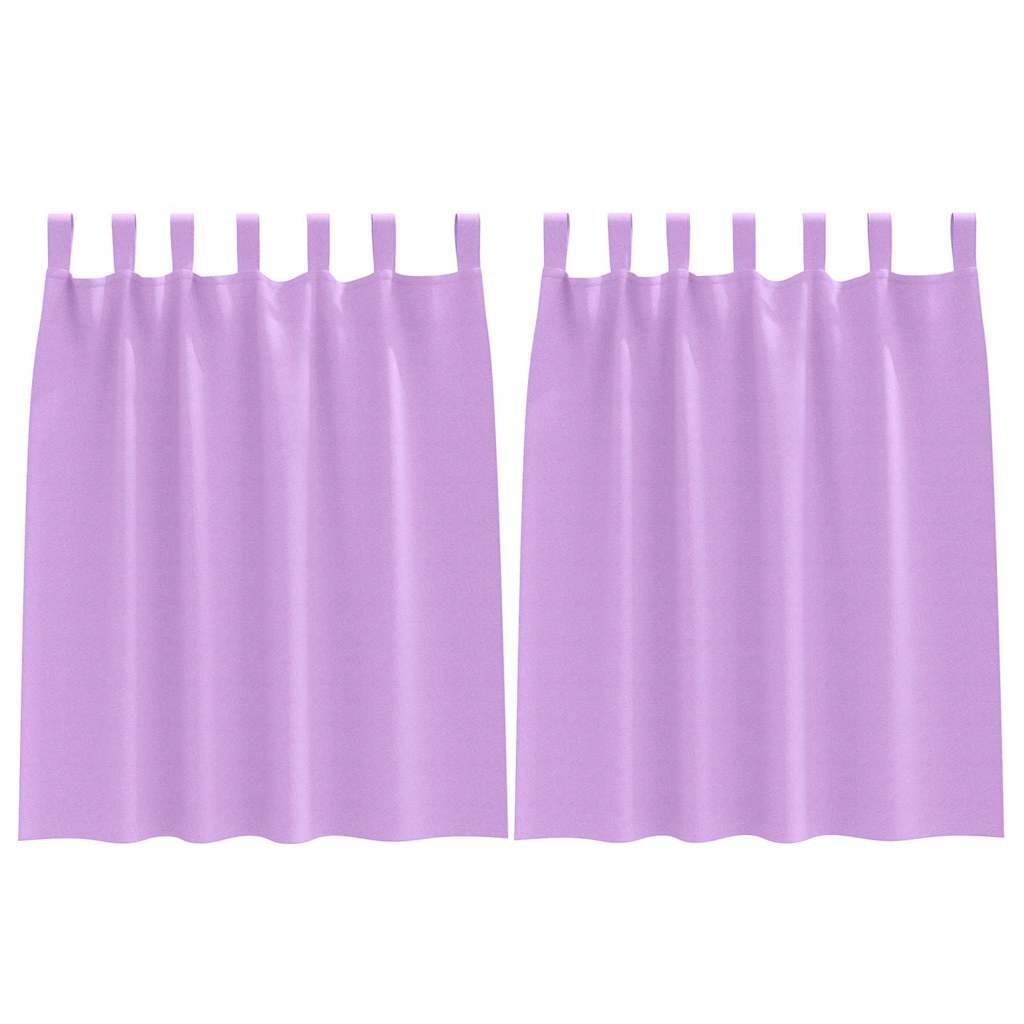 Vidaxl zwart-out gordijnen met ringen 2 pcs paars 140 x 140 cm