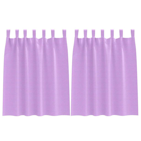 Vidaxl zwart-out gordijnen met ringen 2 pcs paars 140 x 140 cm