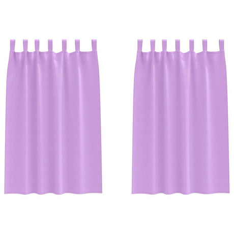 Vidaxl zwart-out gordijnen met ringen 2 pcs paars 175 x 140 cm