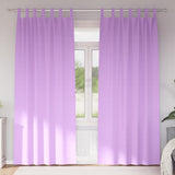 Vidaxl zwart-out gordijnen met ringen 2 pcs paars 225 x 140 cm
