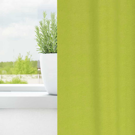 Vidaxl zwart-out gordijnen met ringen 2 pcs groen 140 x 140 cm