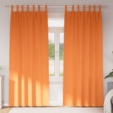 Vidaxl zwart-out gordijnen met ringen 2 pcs feloranje 260 x 140 cm