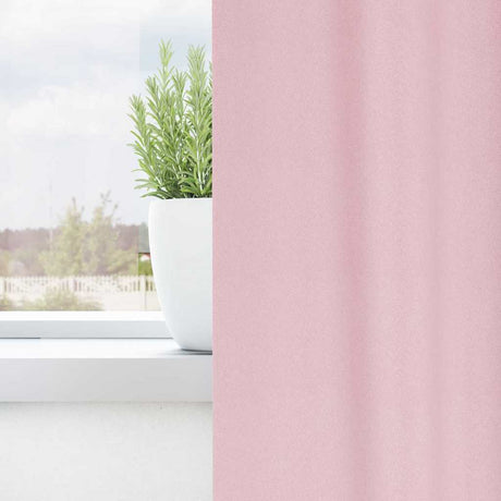 Vidaxl zwart-out gordijnen met ringen 2 pcs babyroze 245 x 140 cm